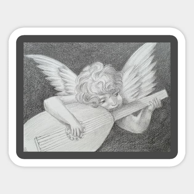 Angel Musician Sticker by terezadelpilar